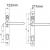 Lock handle dimensions