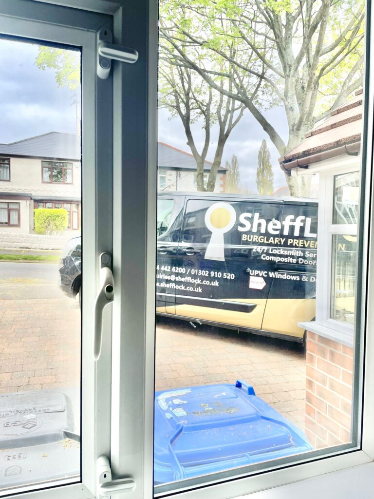 White Window Sash Jammers Fitted By SheffLOCK