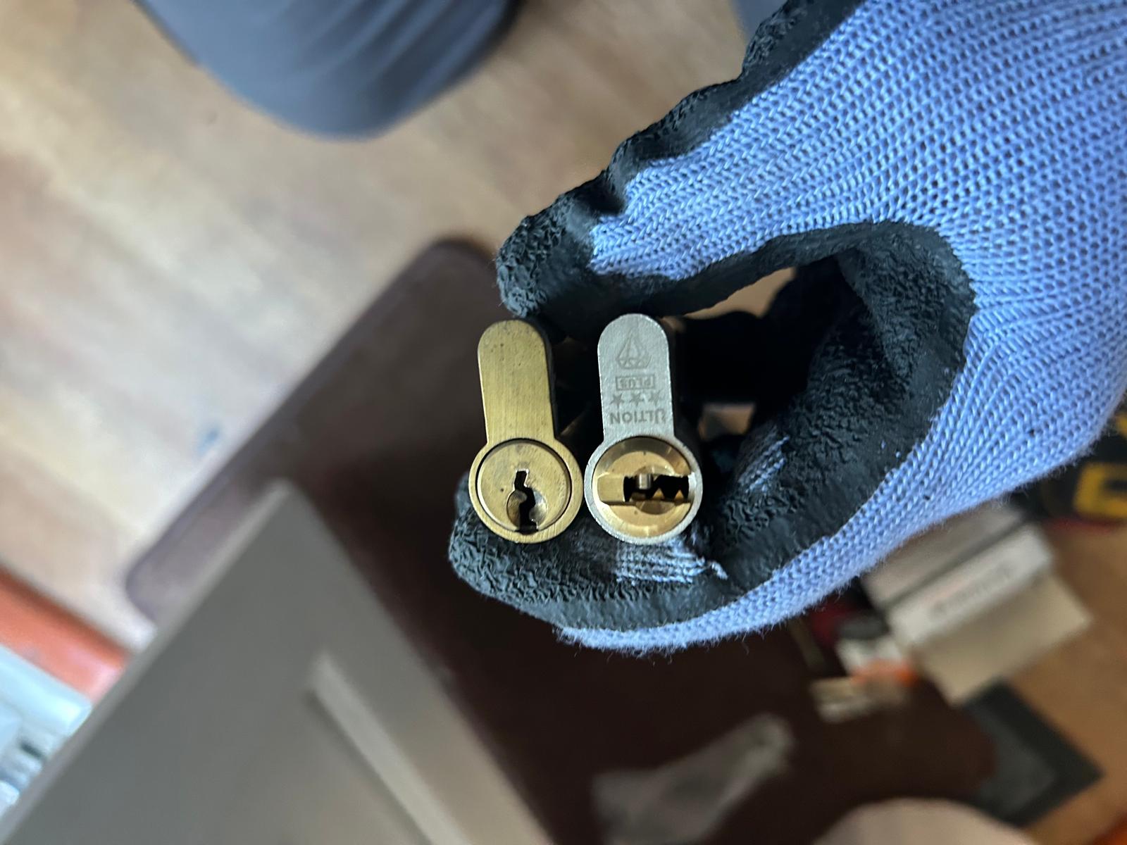 Emergency Locksmith Services - A SheffLOCK Engineer replacing an old and insecure lock