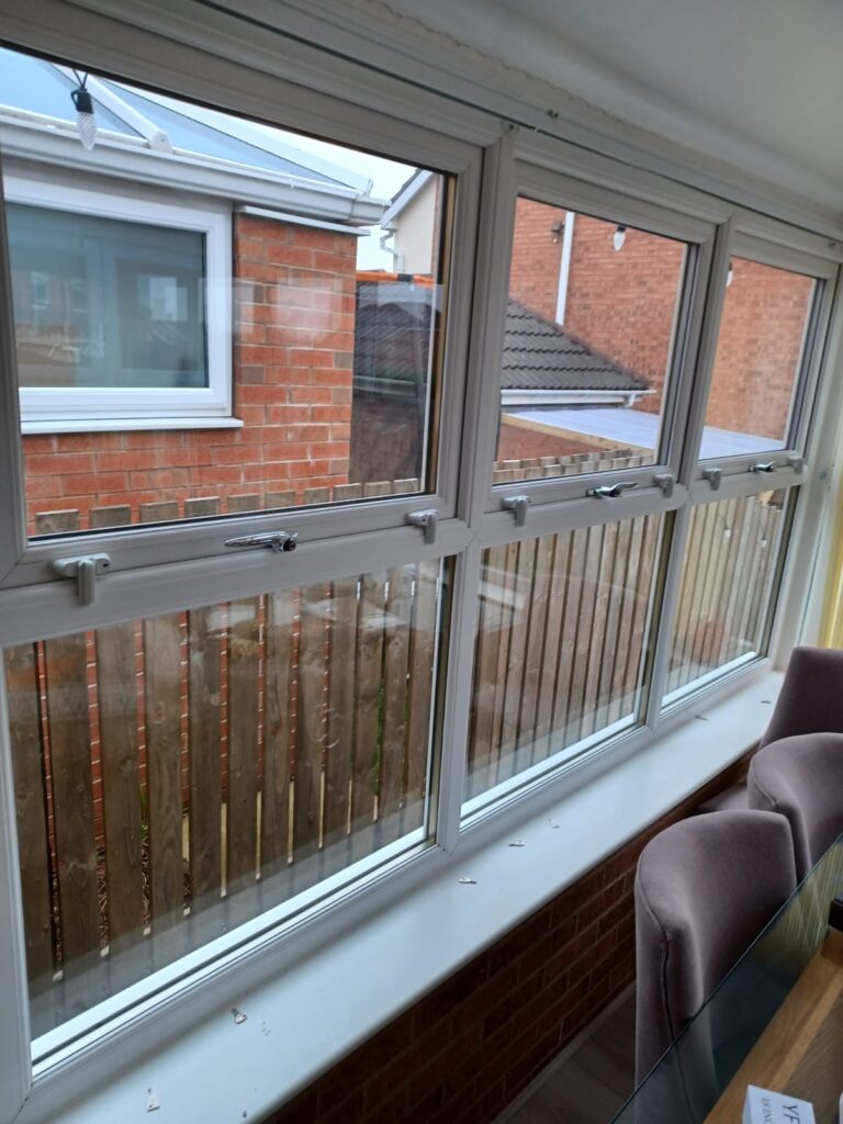 Sash Jammers fitted to Conservatory windows