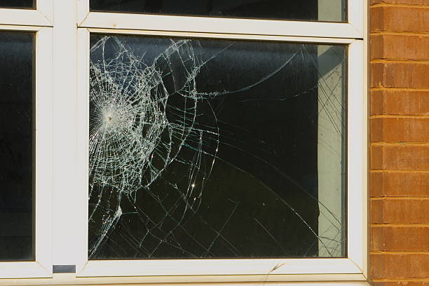 Glass Smashing Broken Window